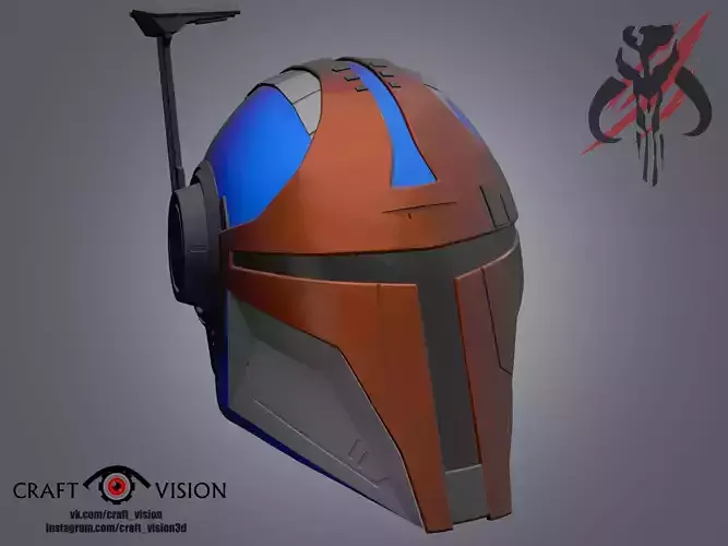 Mandalorian Helmet STALKER 3D model 3D print model