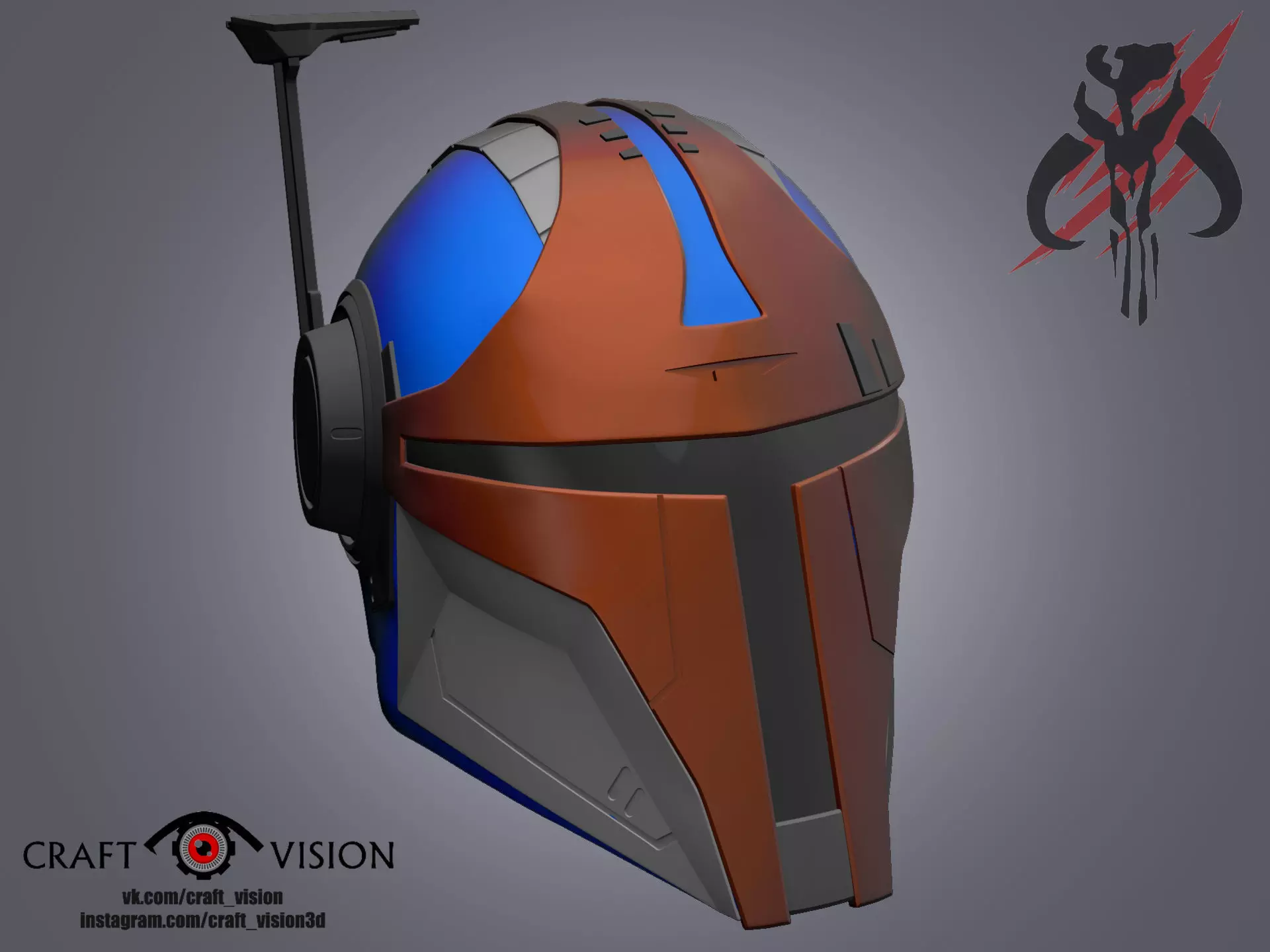 Mandalorian Helmet STALKER 3D model 3D print model_0