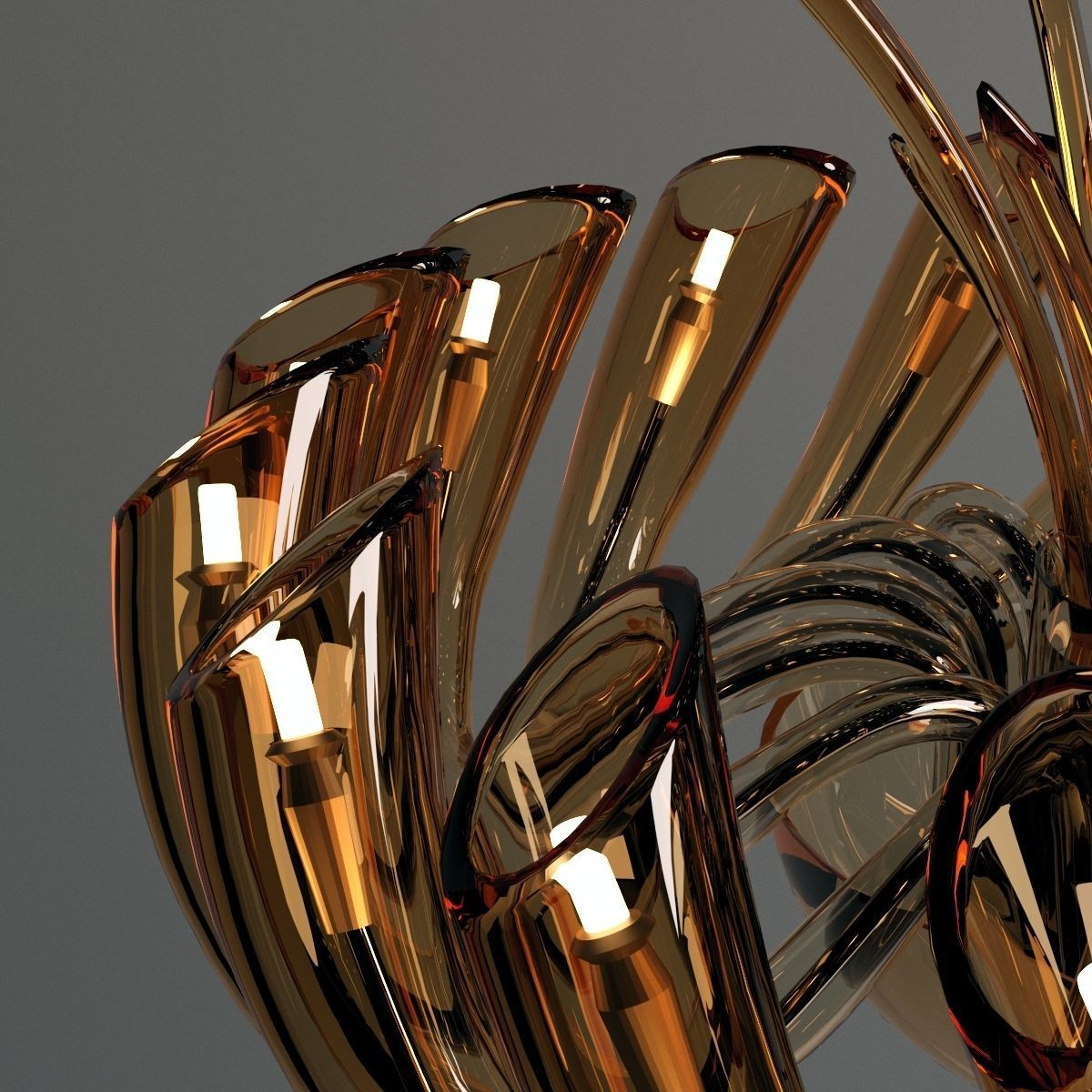 Carter Chandelier by Iris Cristal Bohemia 3D model_4