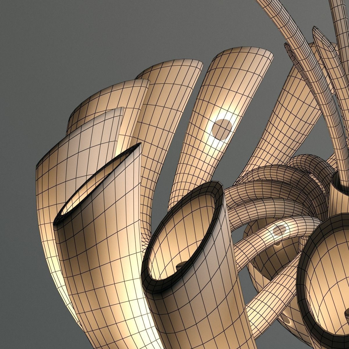 Carter Chandelier by Iris Cristal Bohemia 3D model_5