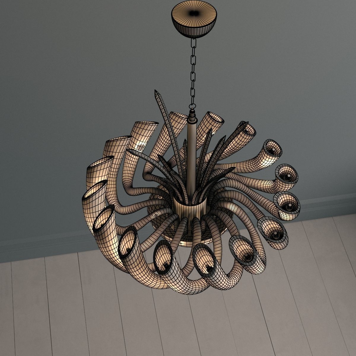 Carter Chandelier by Iris Cristal Bohemia 3D model_3
