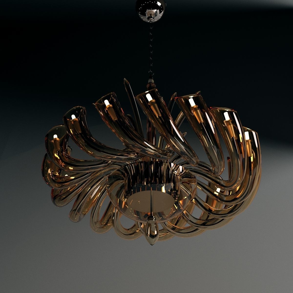 Carter Chandelier by Iris Cristal Bohemia 3D model_6