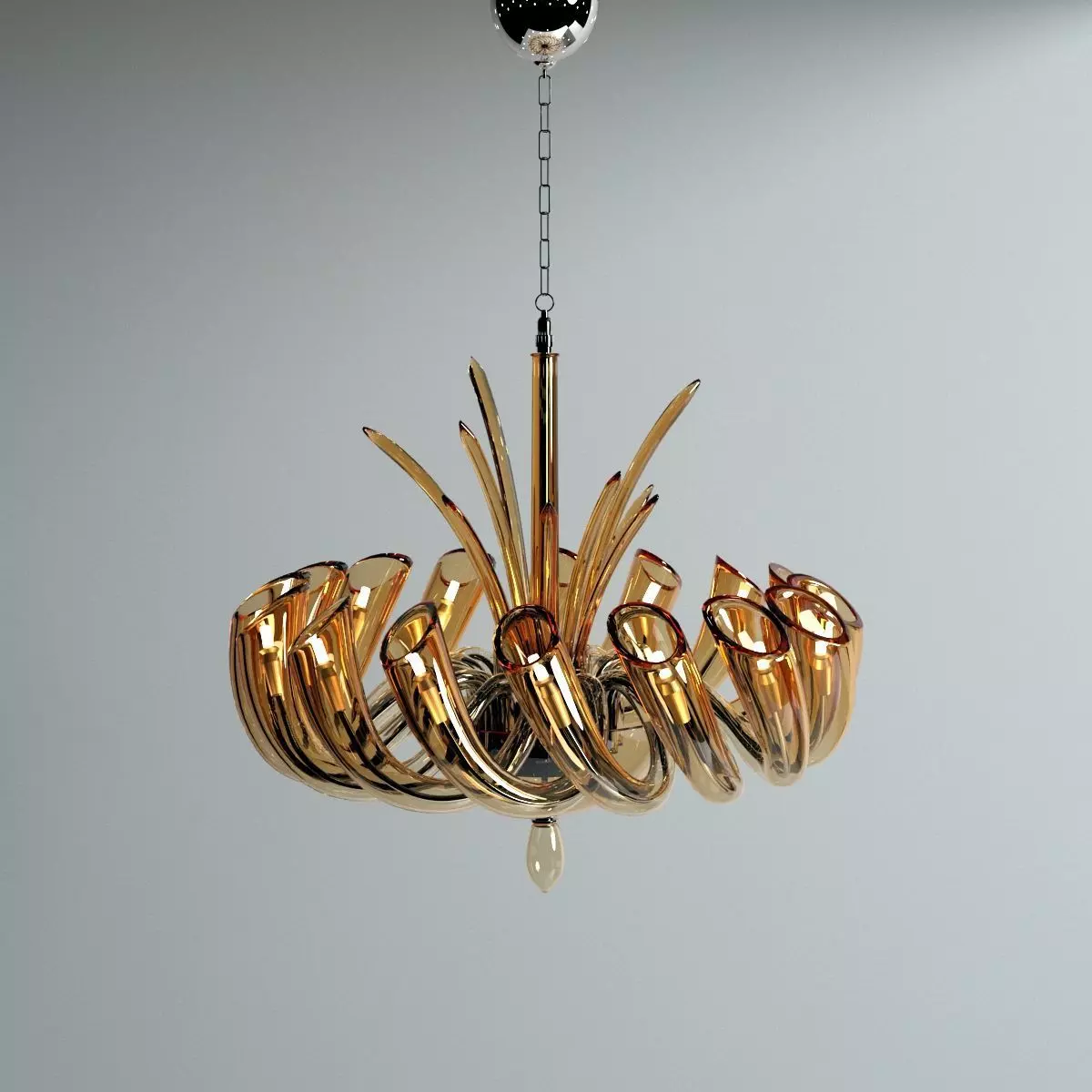 Carter Chandelier by Iris Cristal Bohemia 3D model_0