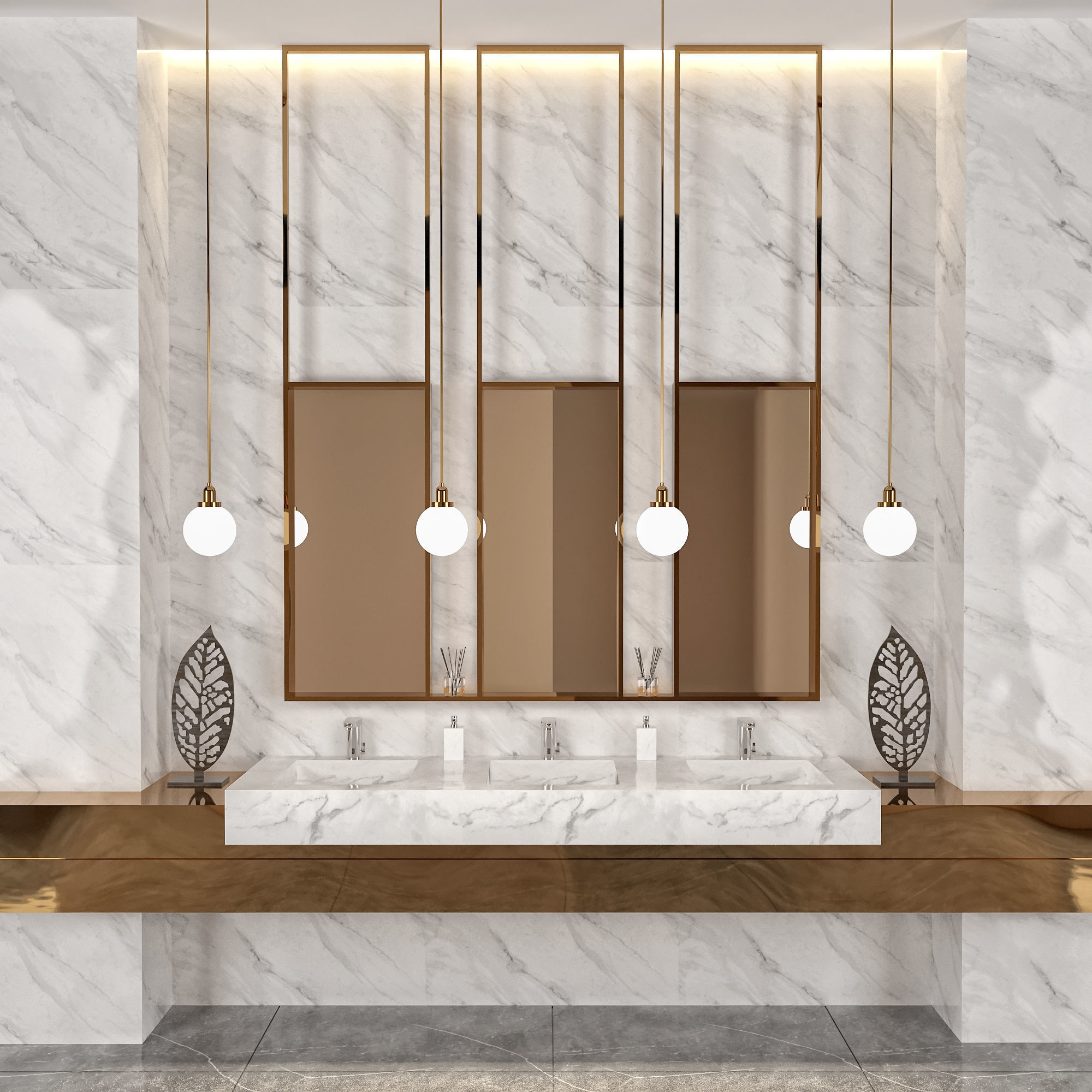 Public toilet 3D model_2