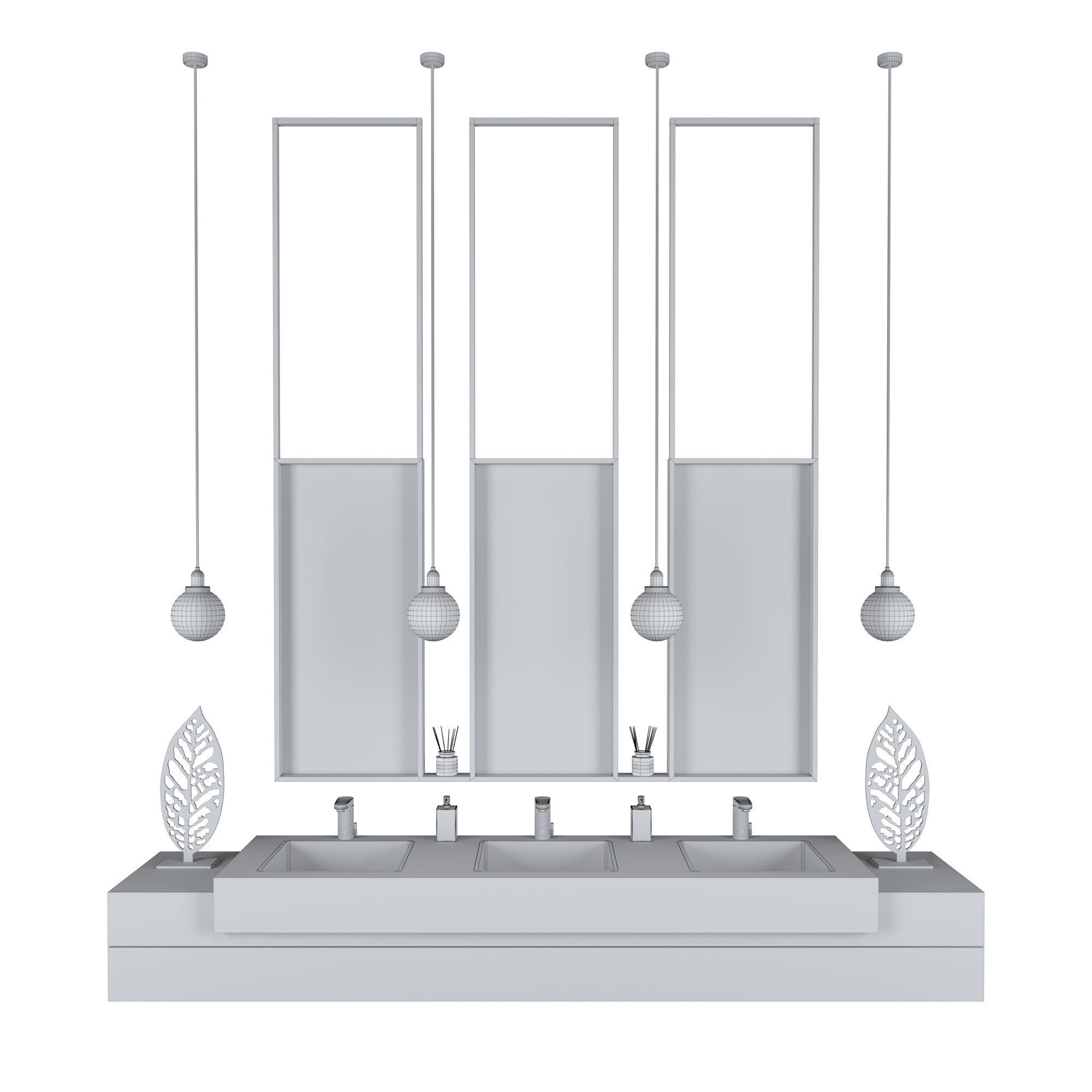 Public toilet 3D model_4