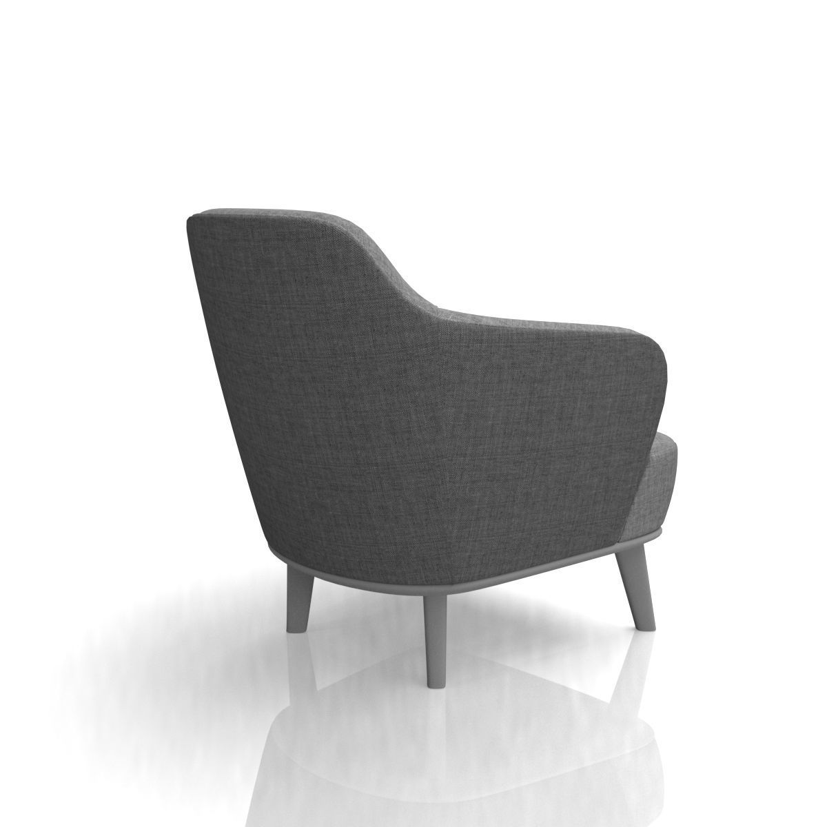 Luxury Armchair 3D model_8