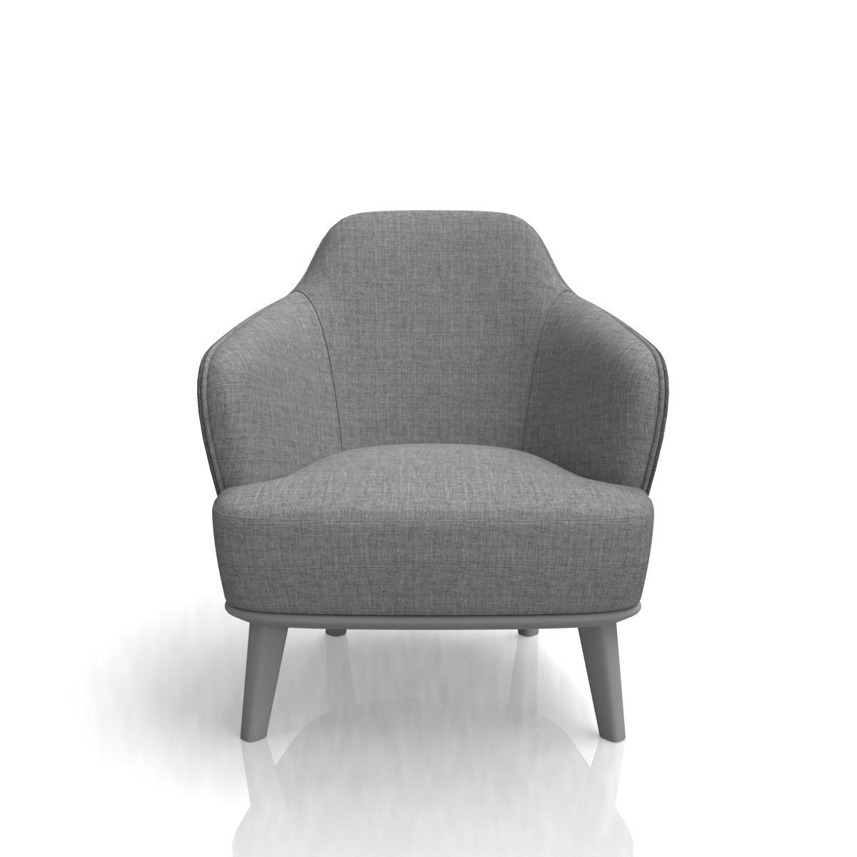 Luxury Armchair 3D model_5
