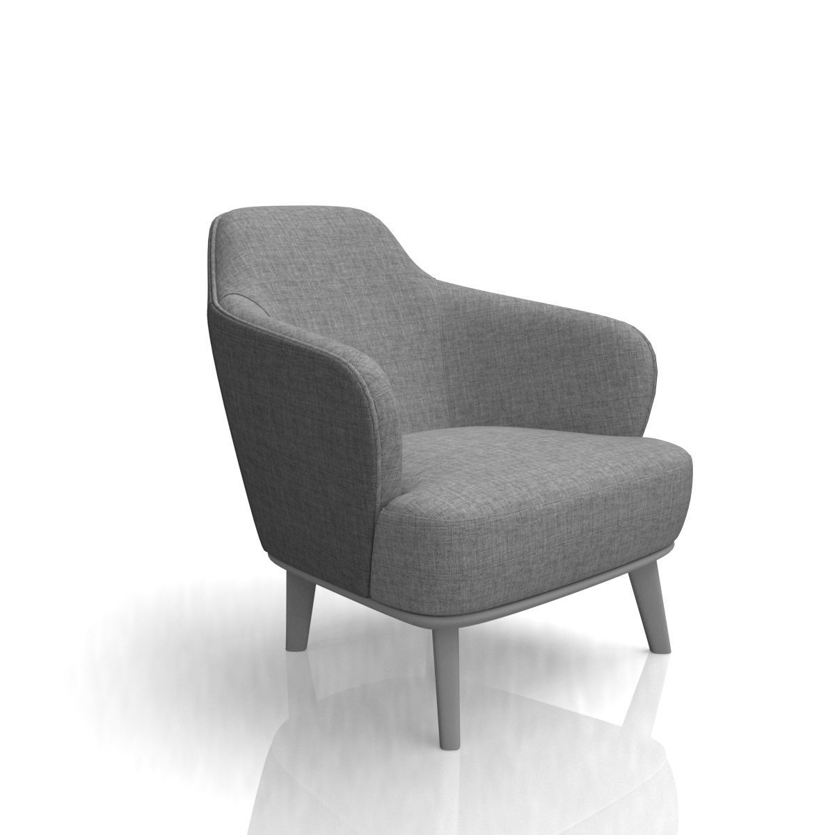 Luxury Armchair 3D model_6