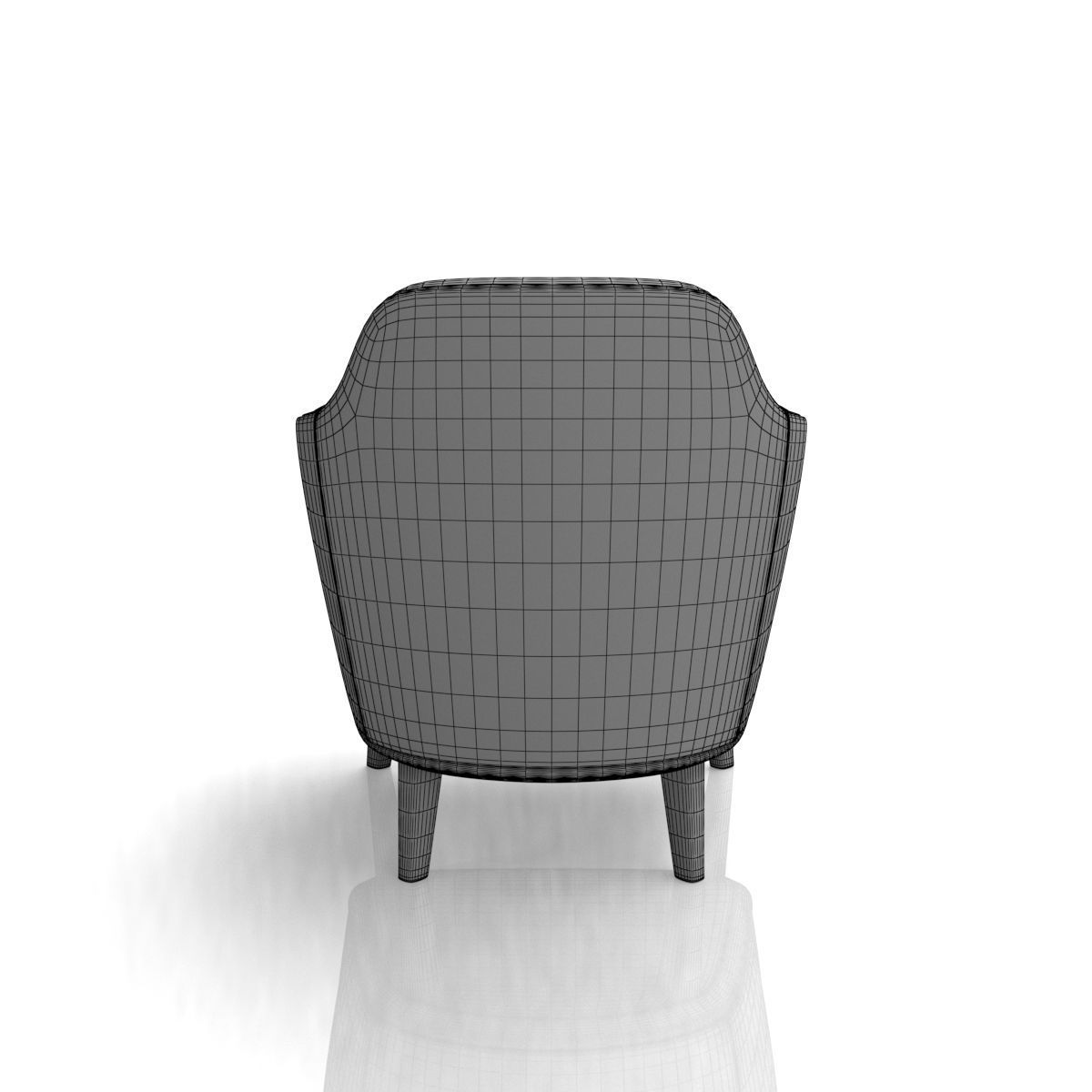 Luxury Armchair 3D model_14