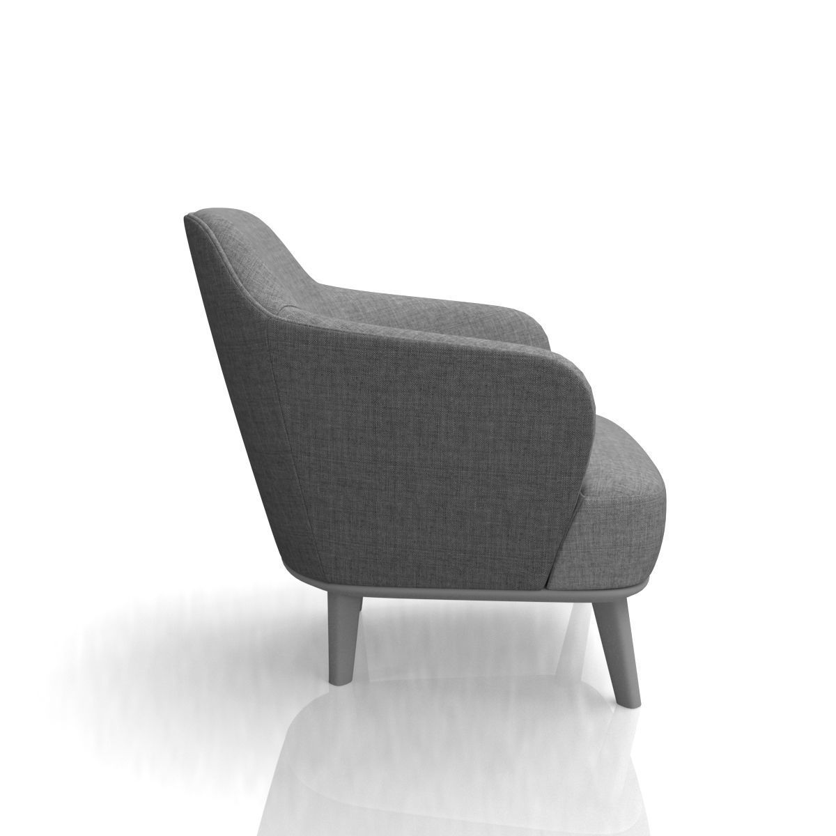 Luxury Armchair 3D model_7