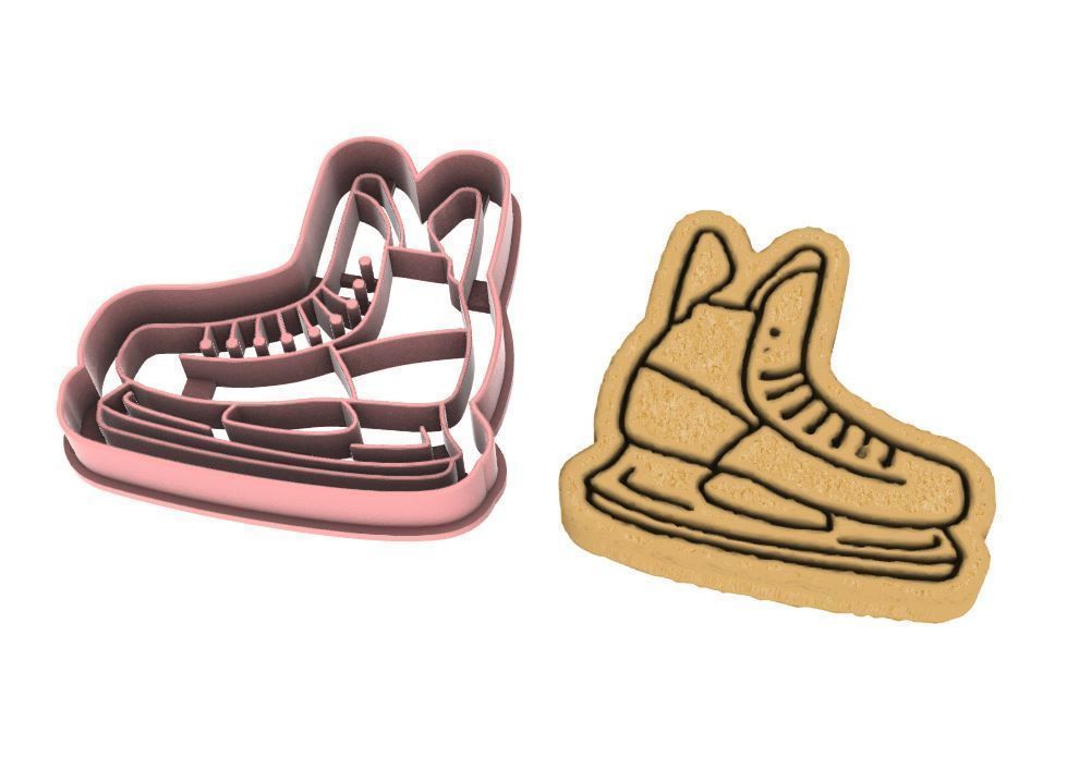 Skate cookie cutter 3D print model_1