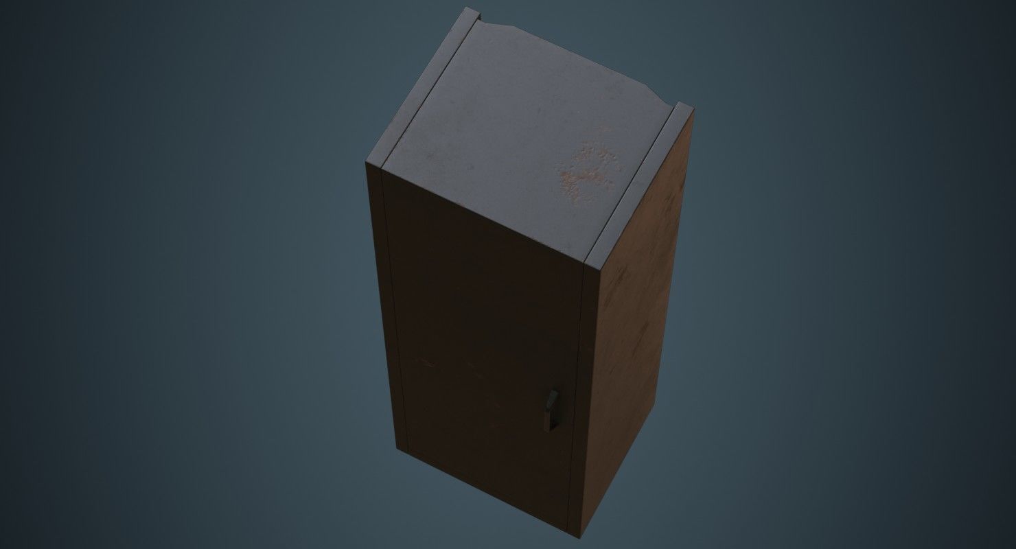 Server 2B Low-poly 3D model_2