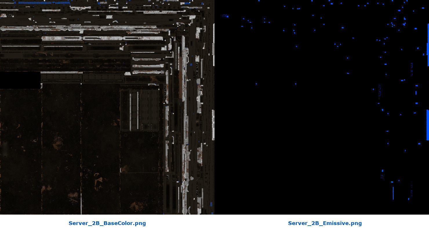 Server 2B Low-poly 3D model_11