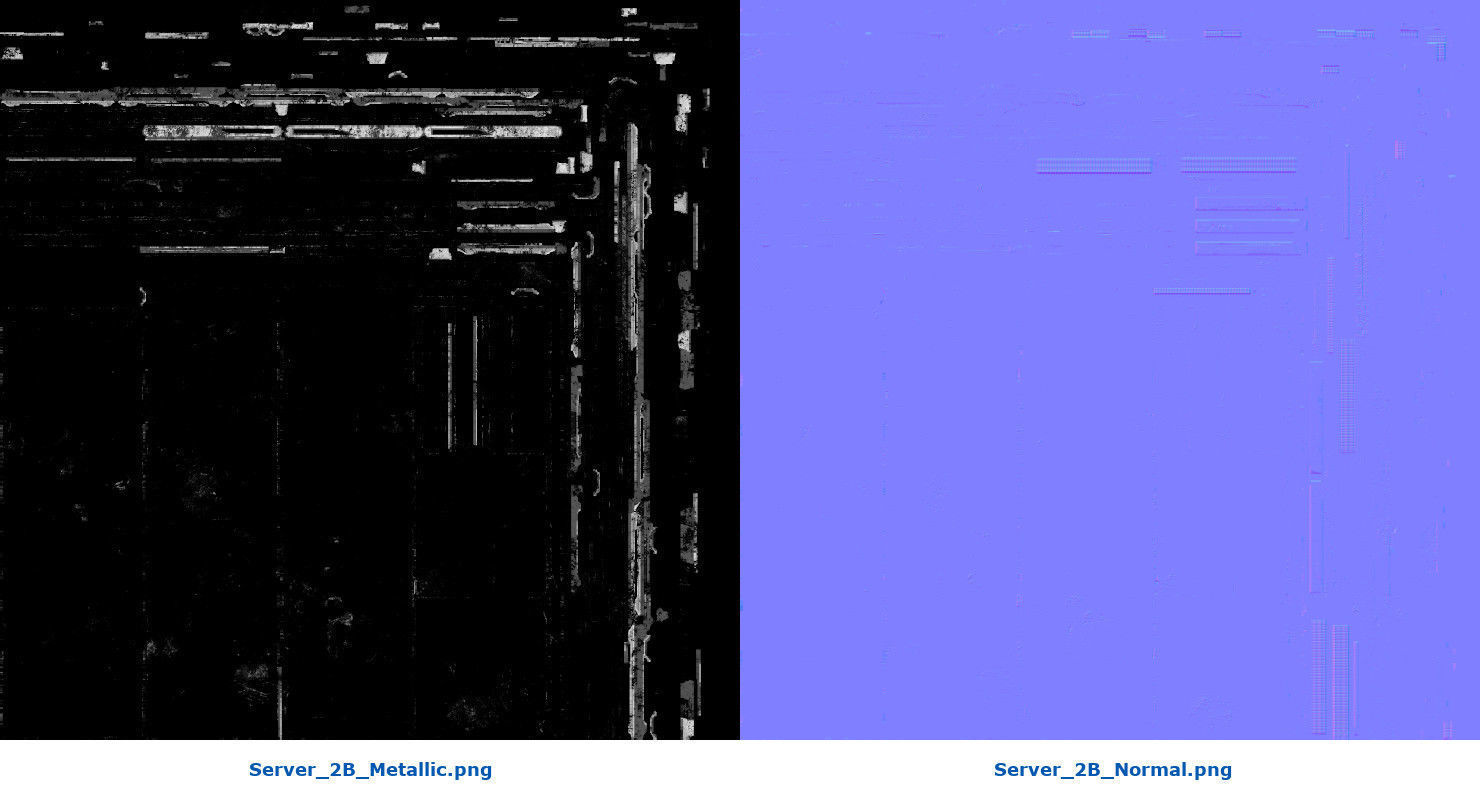 Server 2B Low-poly 3D model_12