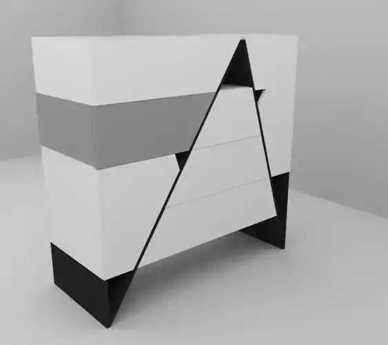A-dresser box with triangle