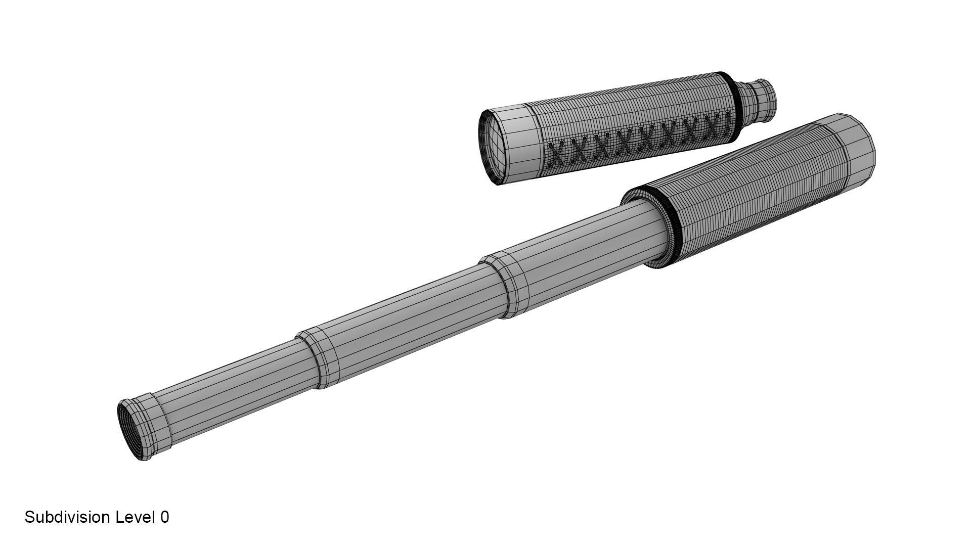 Spyglass telescope 3D model_15