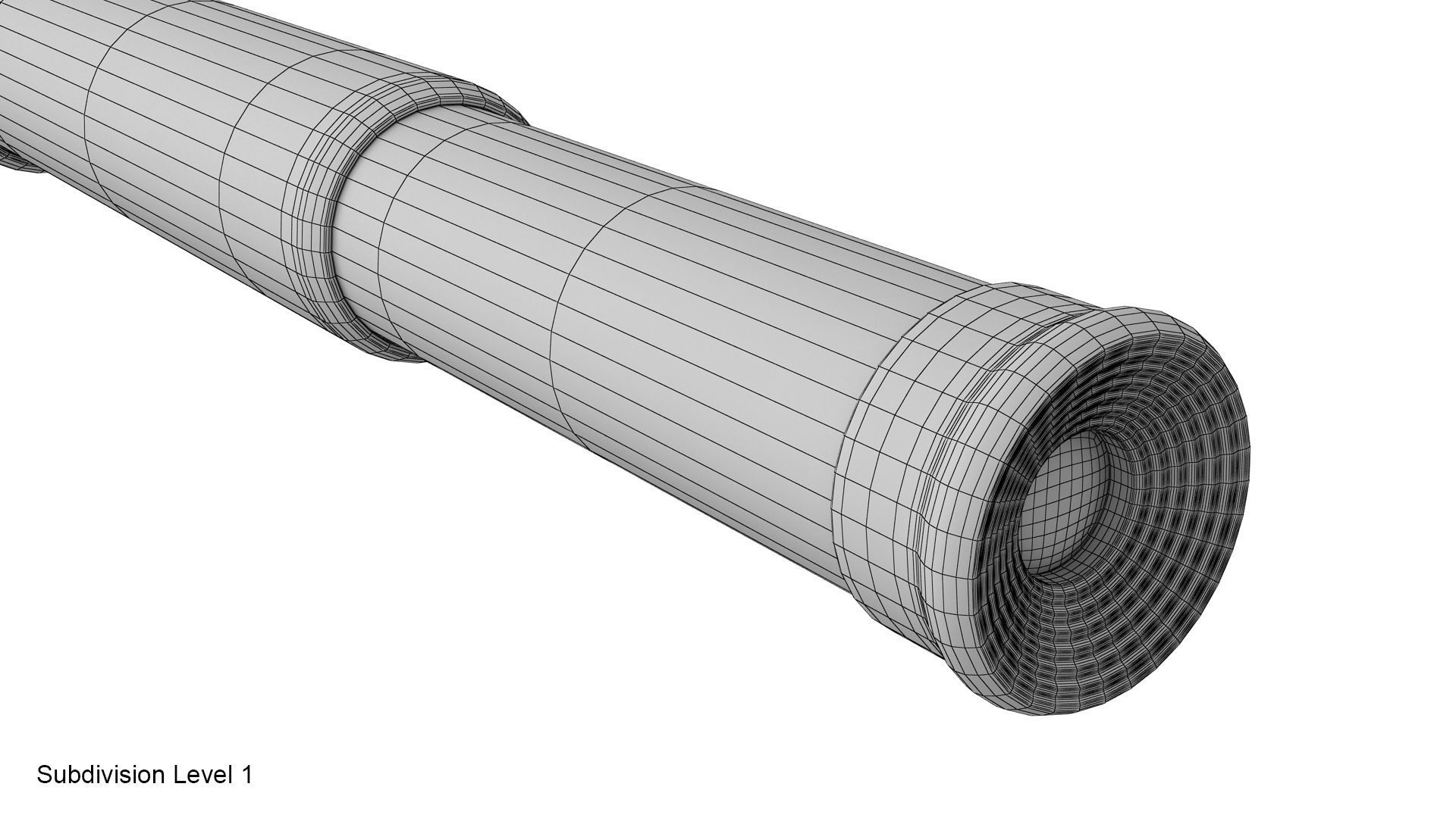 Spyglass telescope 3D model_32
