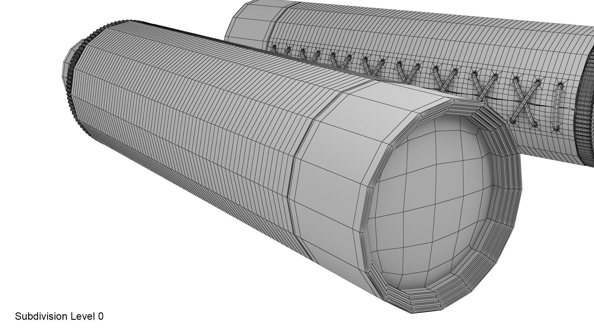Spyglass telescope 3D model_22