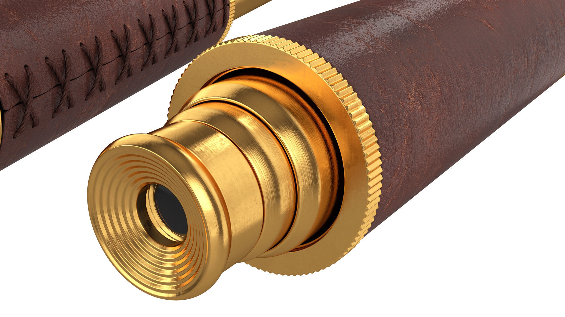 Spyglass telescope 3D model_7