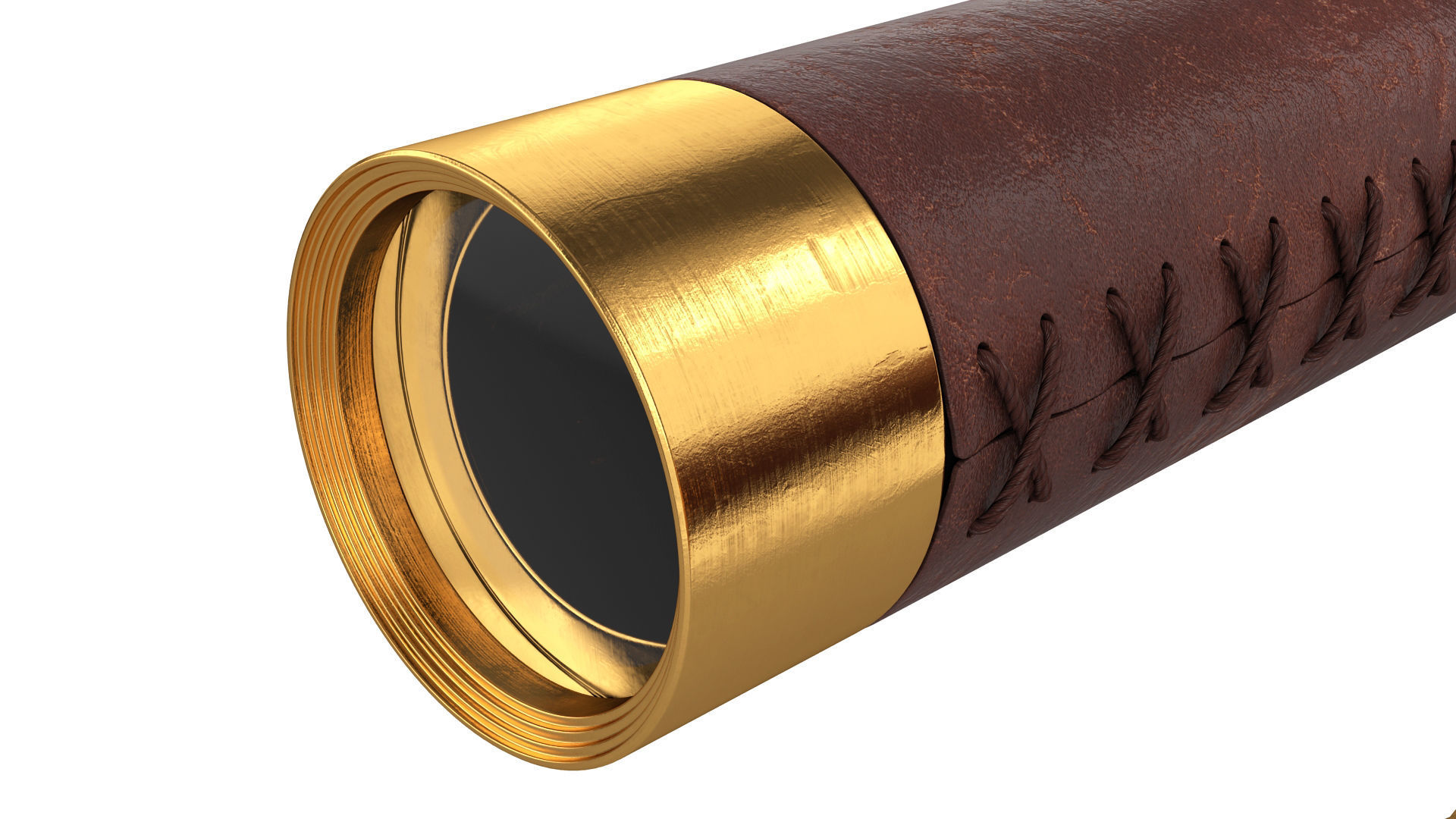 Spyglass telescope 3D model_6