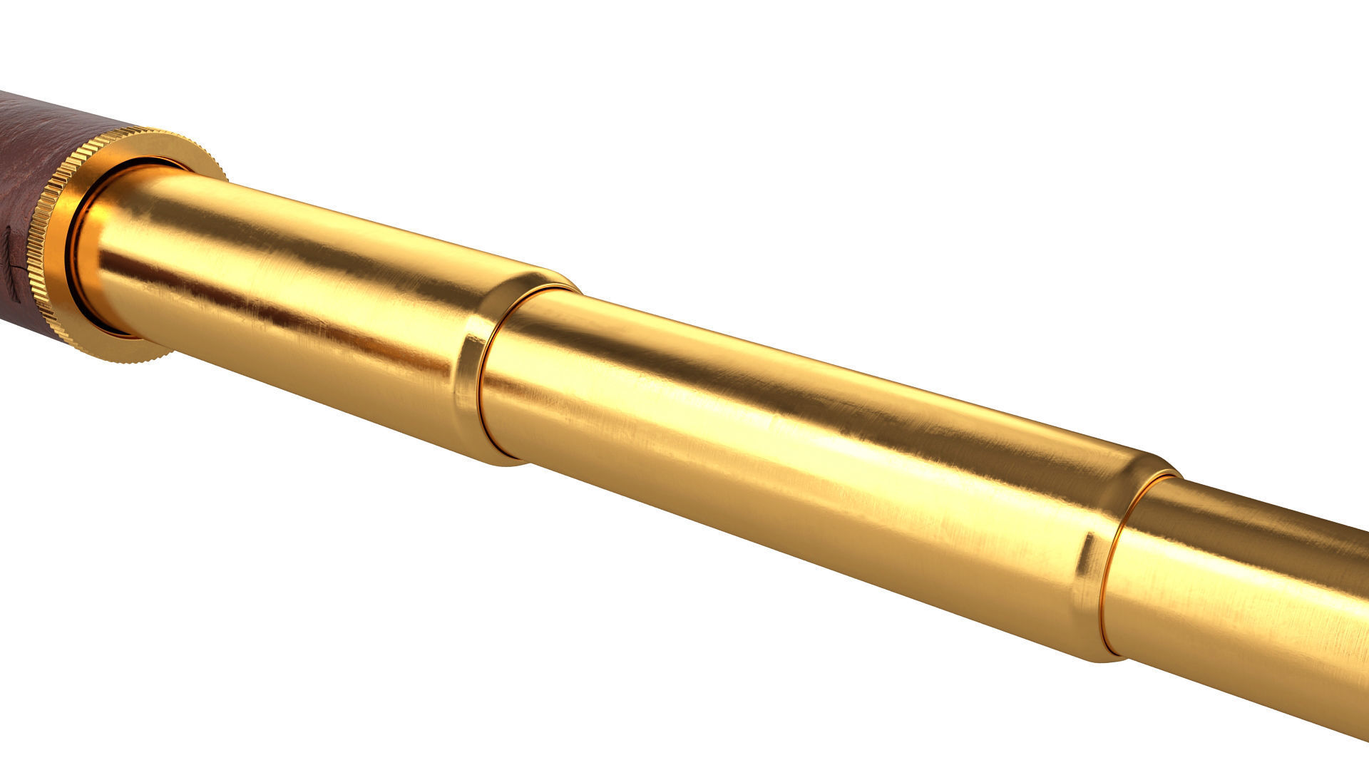 Spyglass telescope 3D model_9