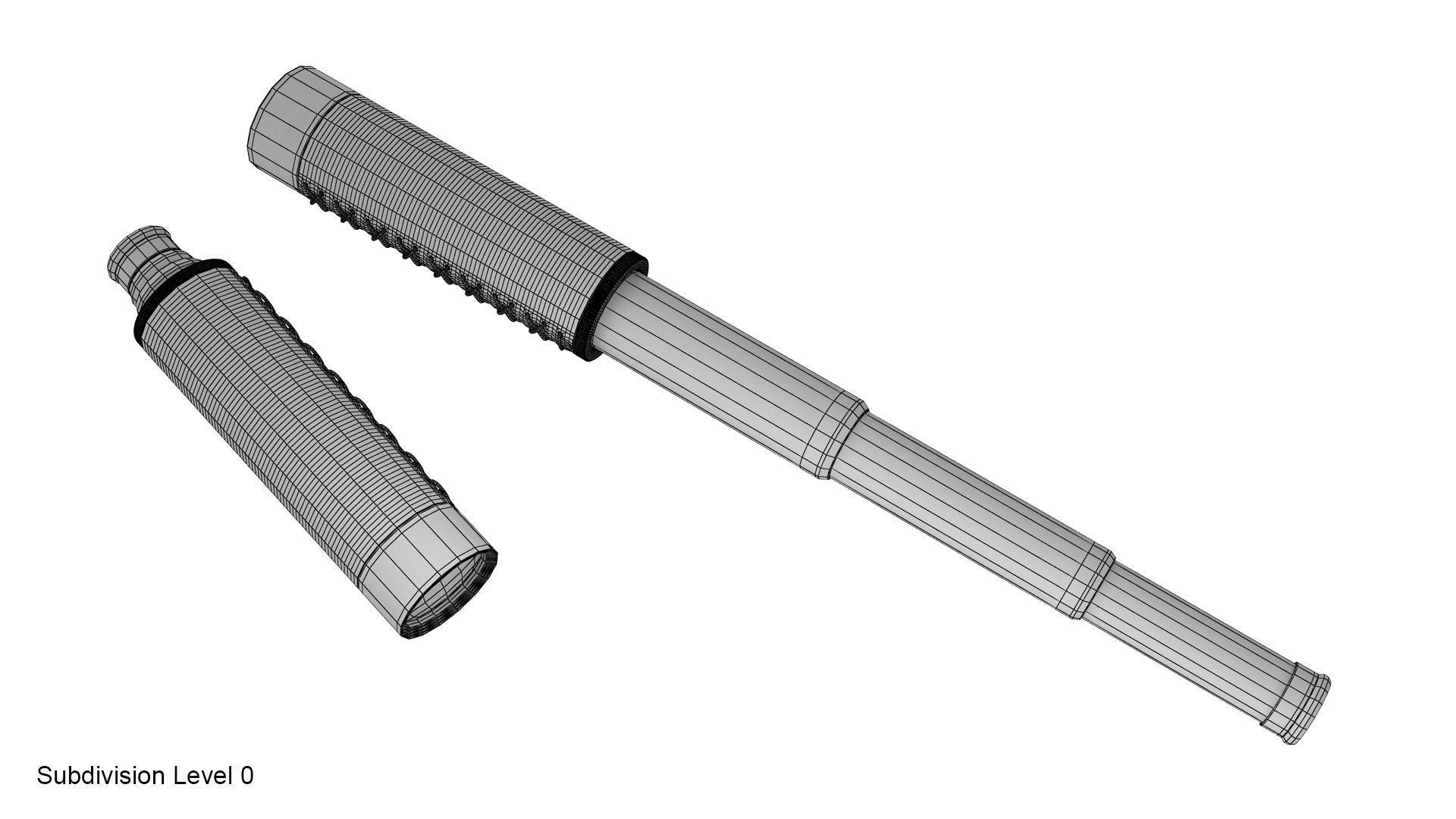 Spyglass telescope 3D model_23