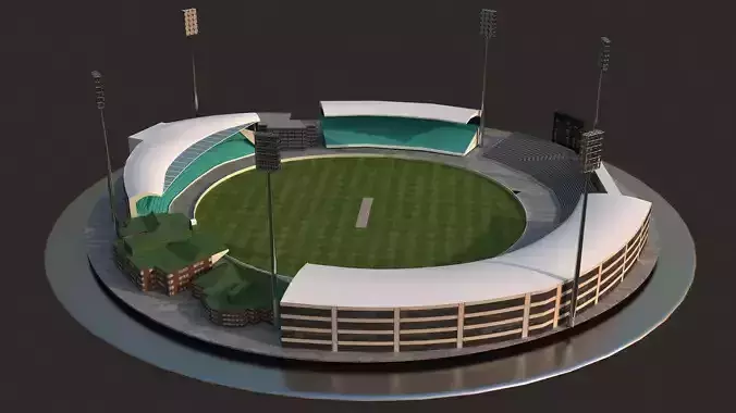 Sydney Stadium Low-poly 3D model