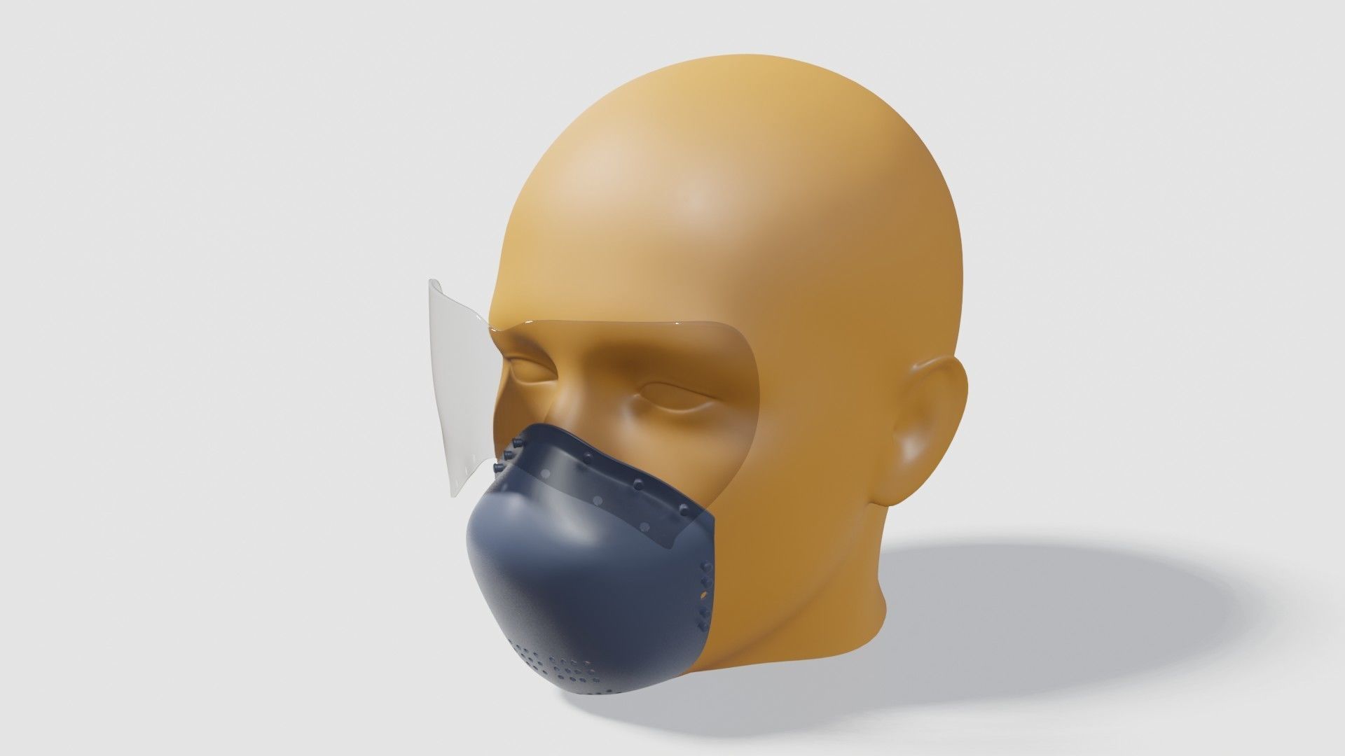 Covid 19 Personal protection Mask Free 3D print model_4