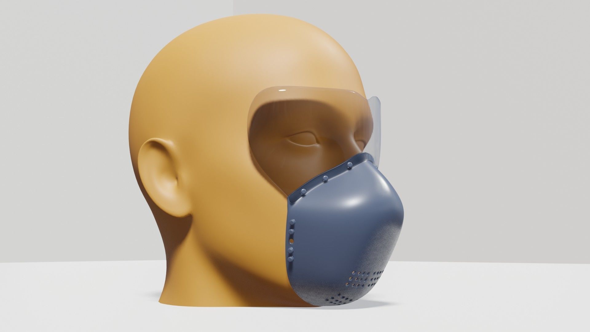 Covid 19 Personal protection Mask Free 3D print model_9