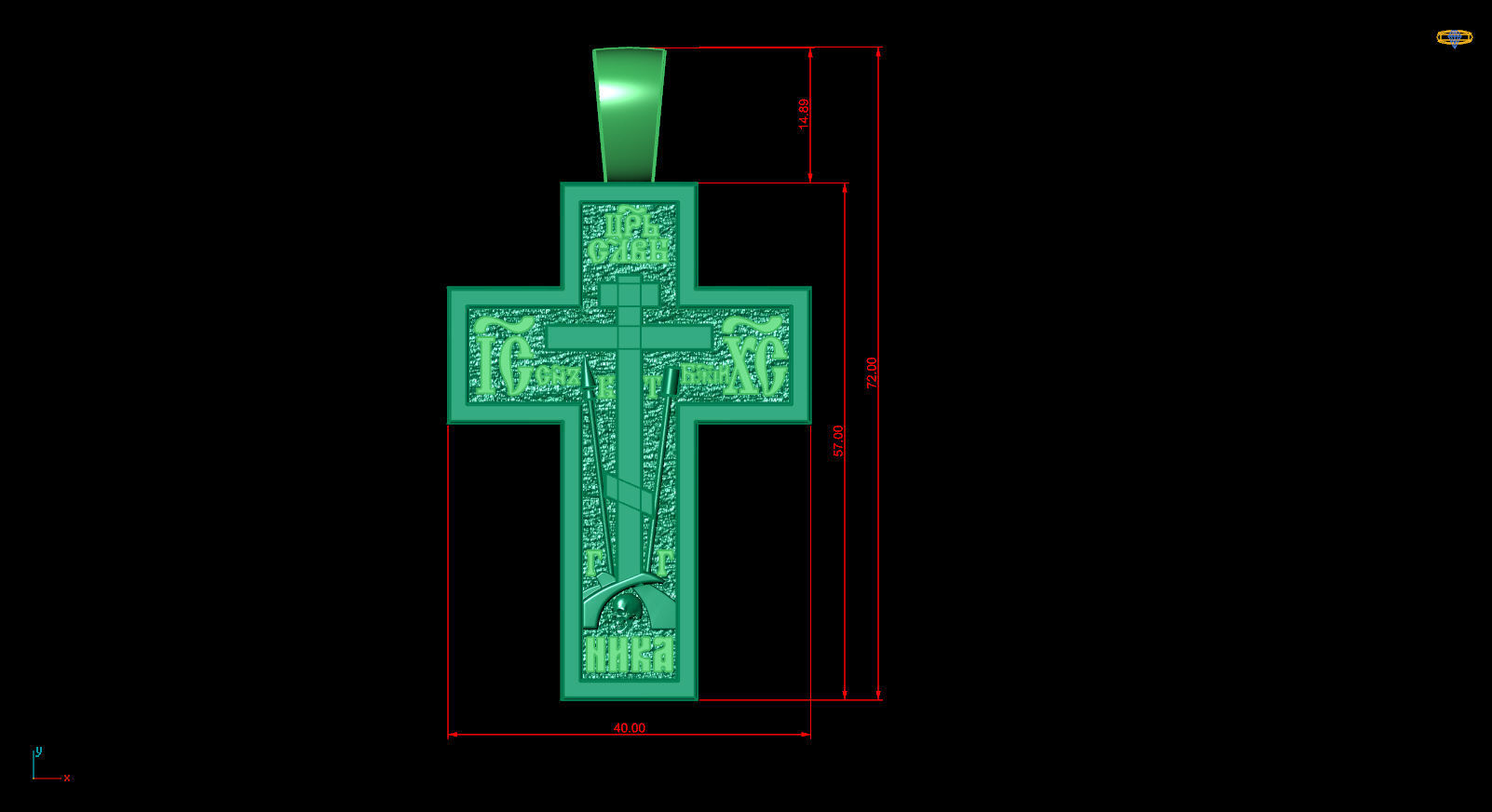 two-way cross without Jesus 3D print model_8