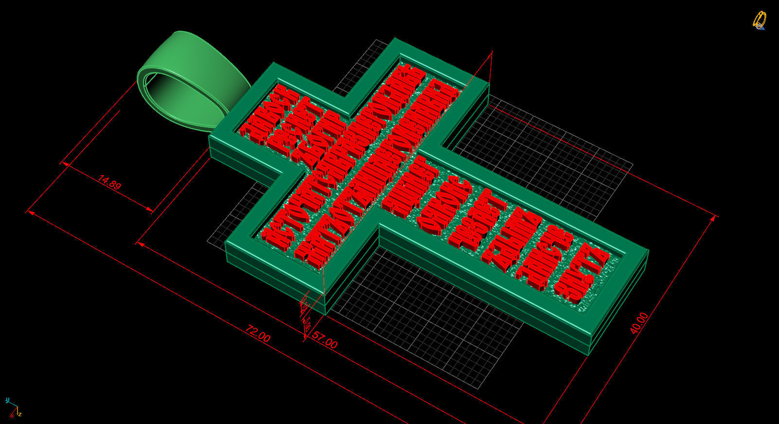 two-way cross without Jesus 3D print model_9