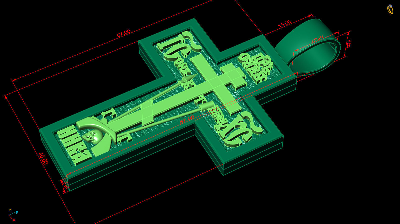two-way cross without Jesus 3D print model_5