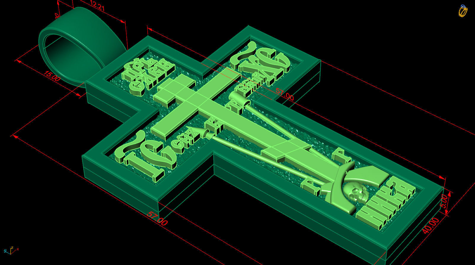 two-way cross without Jesus 3D print model_1