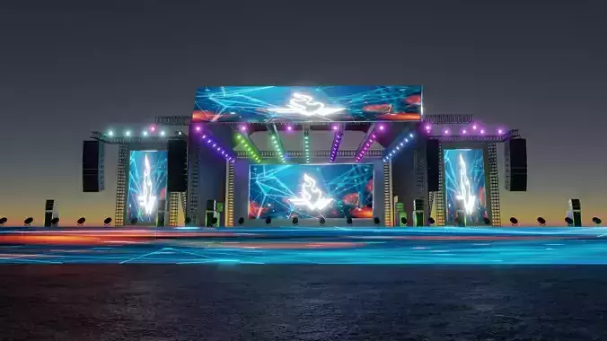 Concert Stage  3D model
