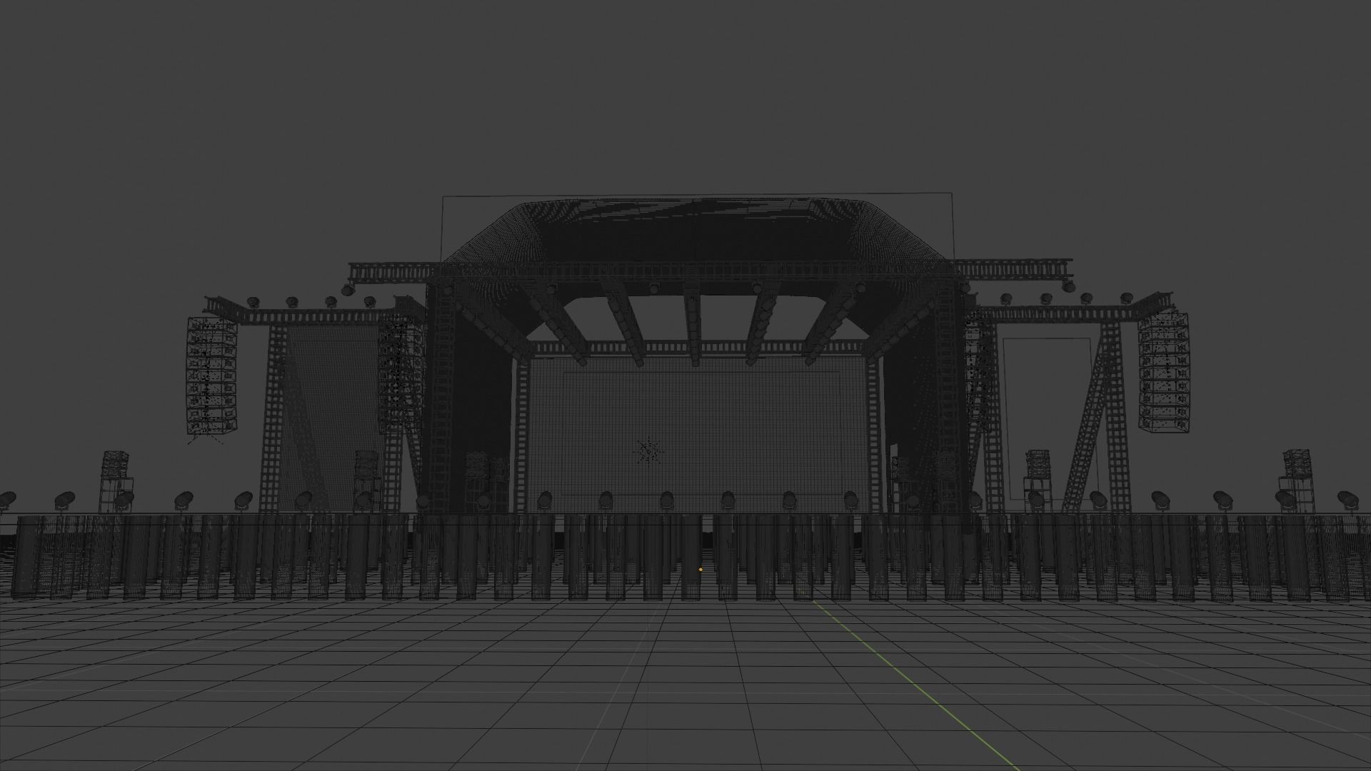 Concert Stage  3D model_1