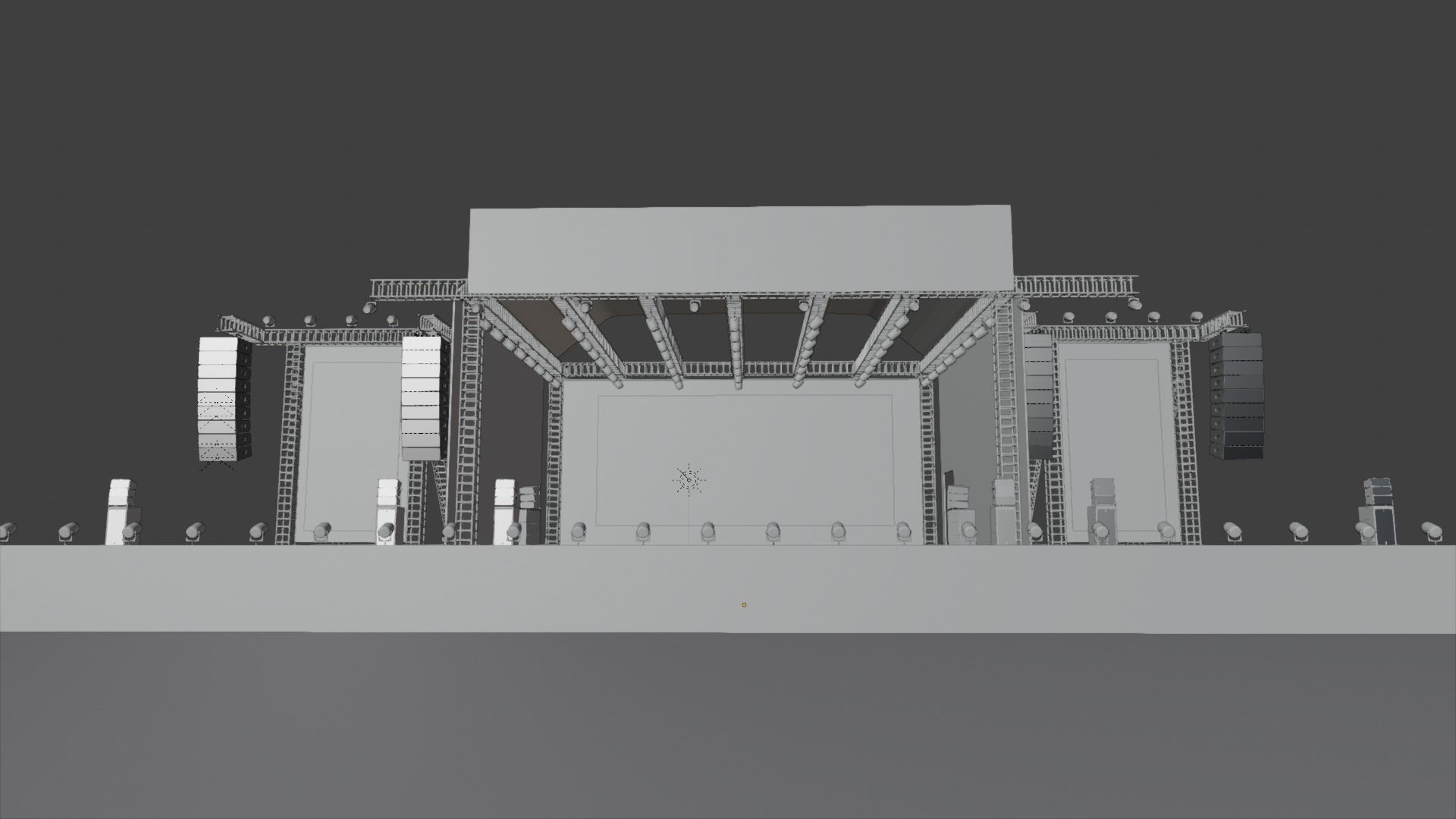 Concert Stage  3D model_2
