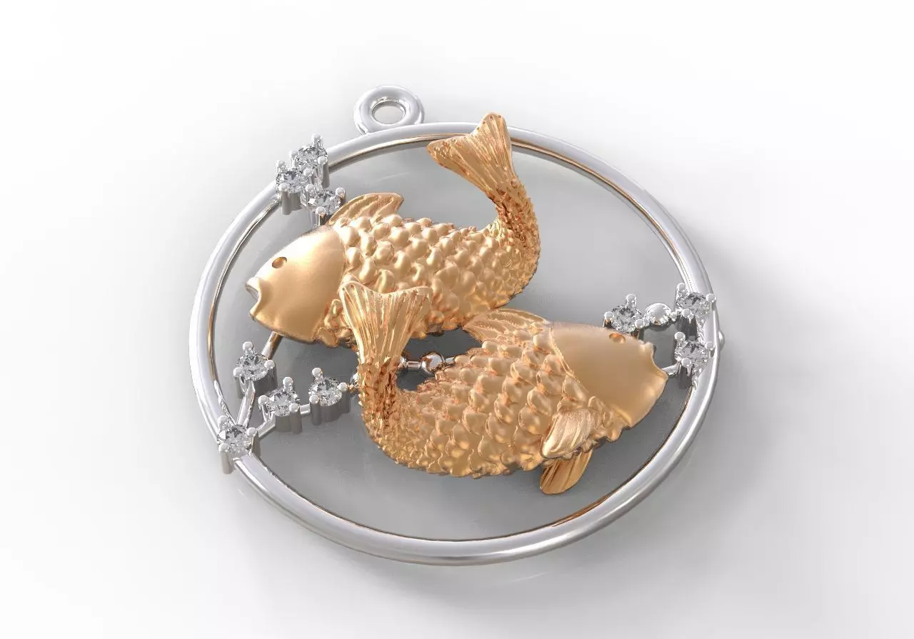 Pisces  stars 3D print model_0