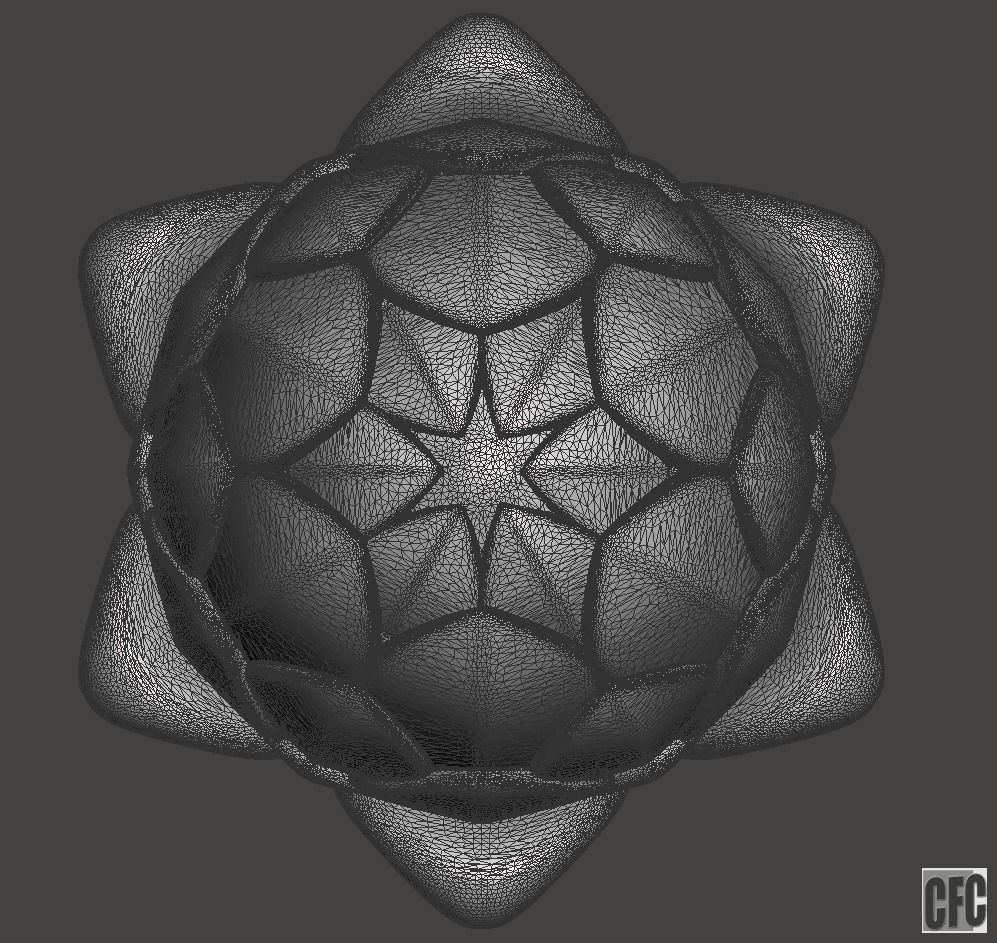 WoodCarving Finial - 3d model for CNC - FinialCFC01 3D print model_11