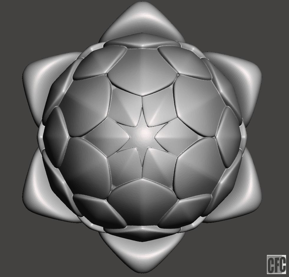 WoodCarving Finial - 3d model for CNC - FinialCFC01 3D print model_5