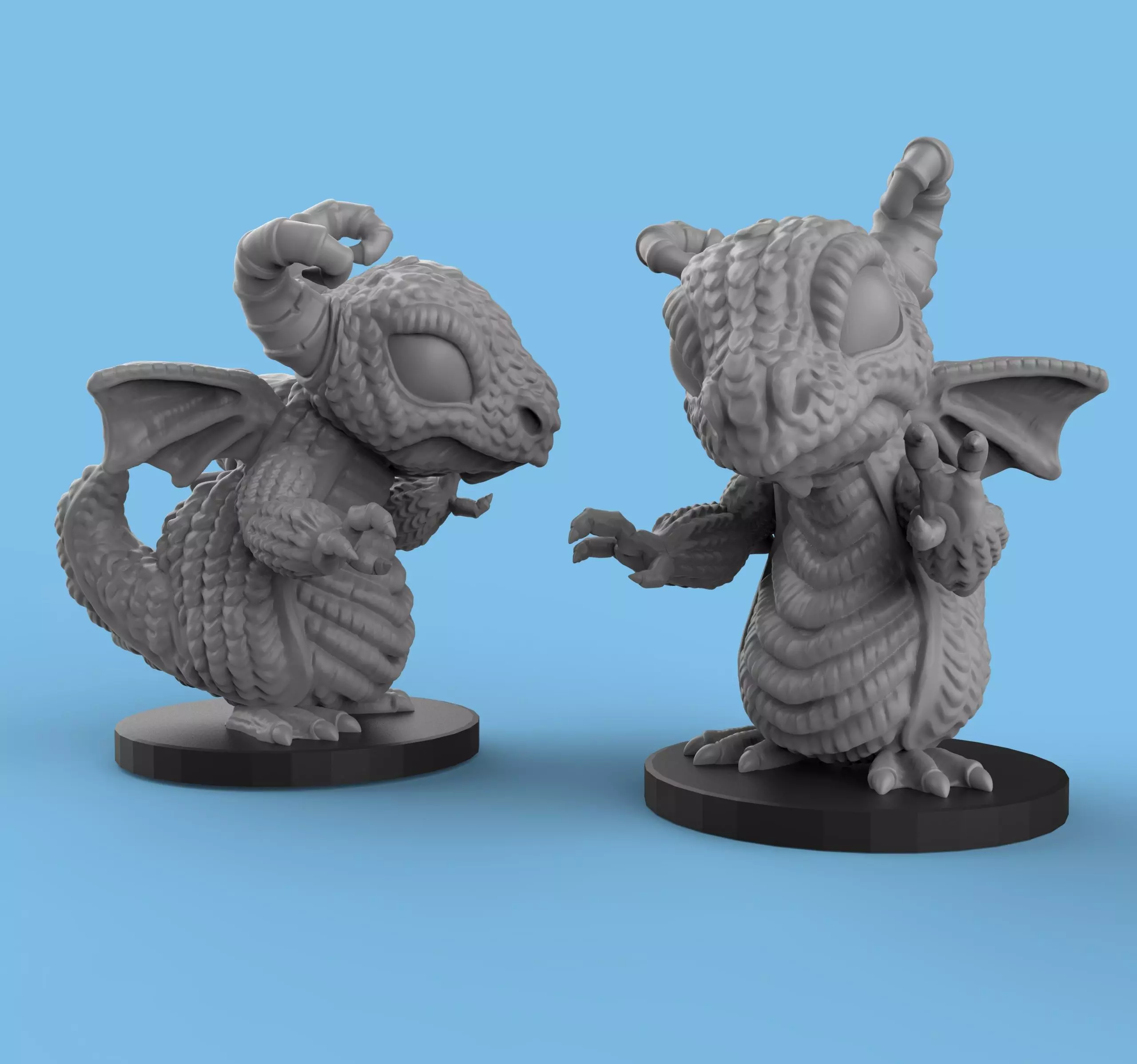 Dragon chibi 3D print model_0