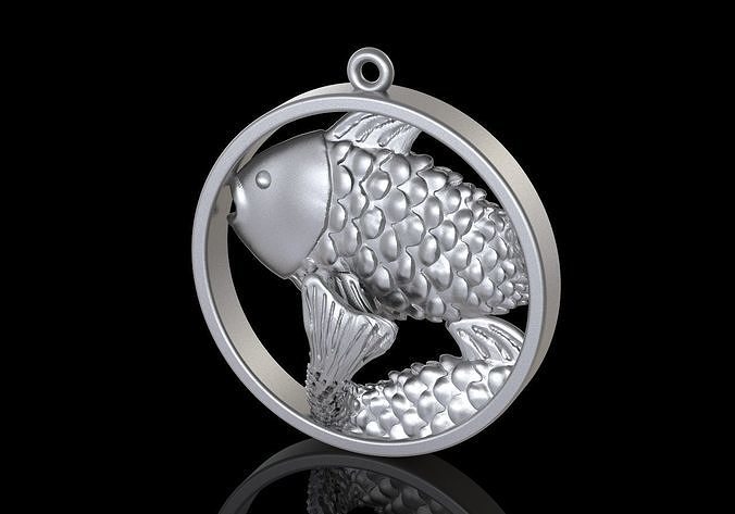 Pisces  in round 3D print model