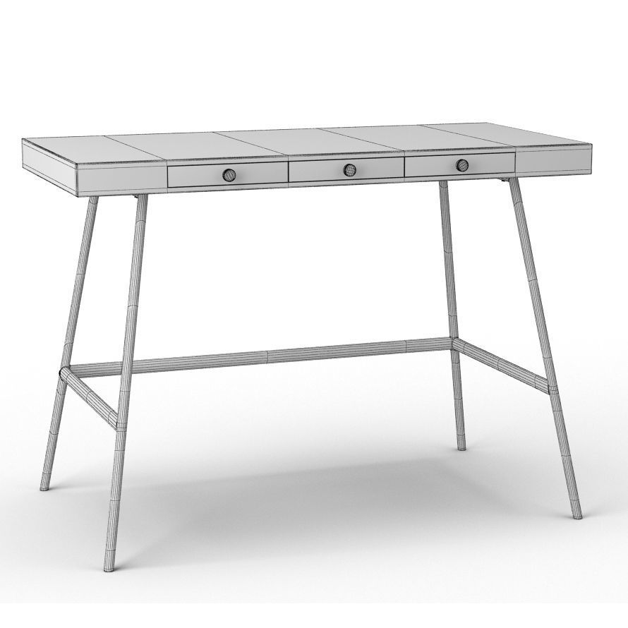 Lillasen Desk 3D model_4