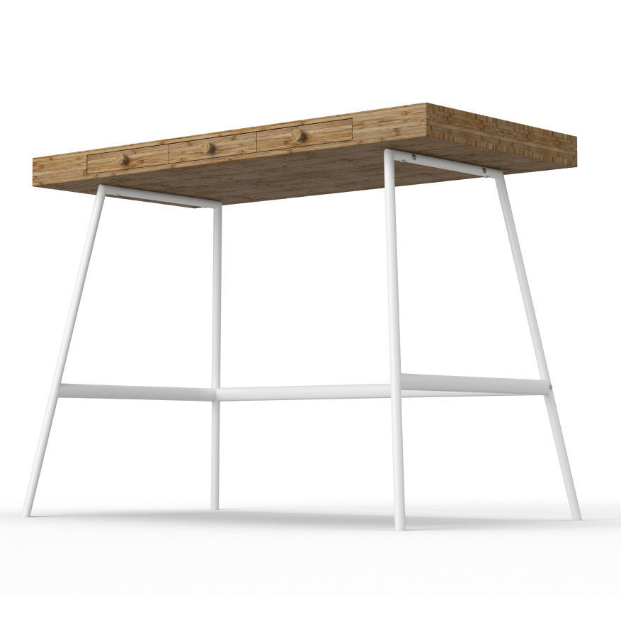 Lillasen Desk 3D model_2
