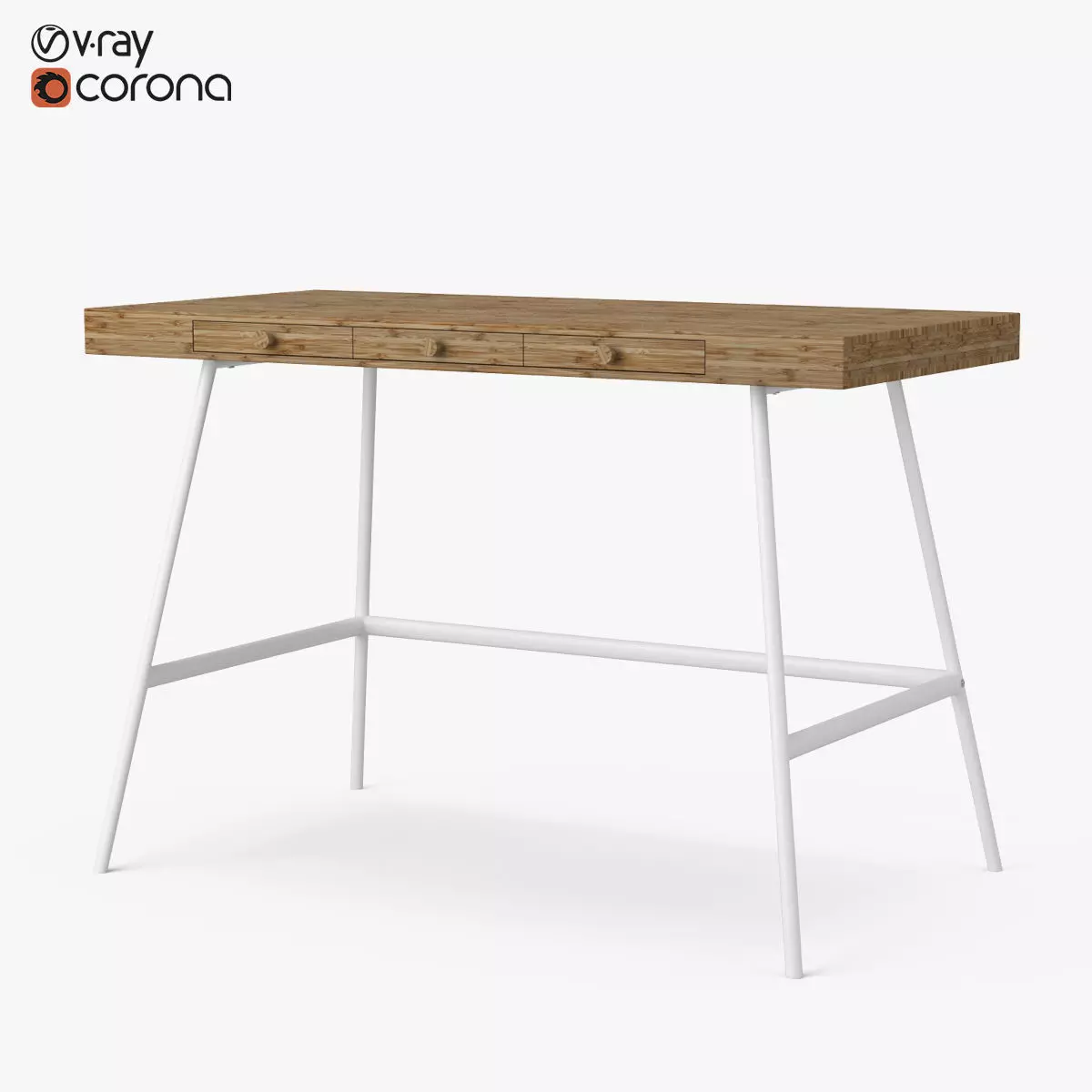 Lillasen Desk 3D model_0