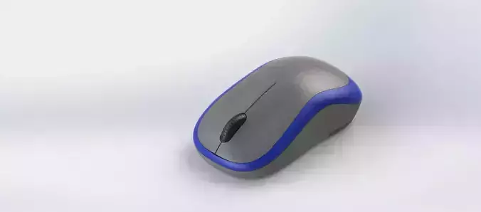 Computer mouse 3D print model