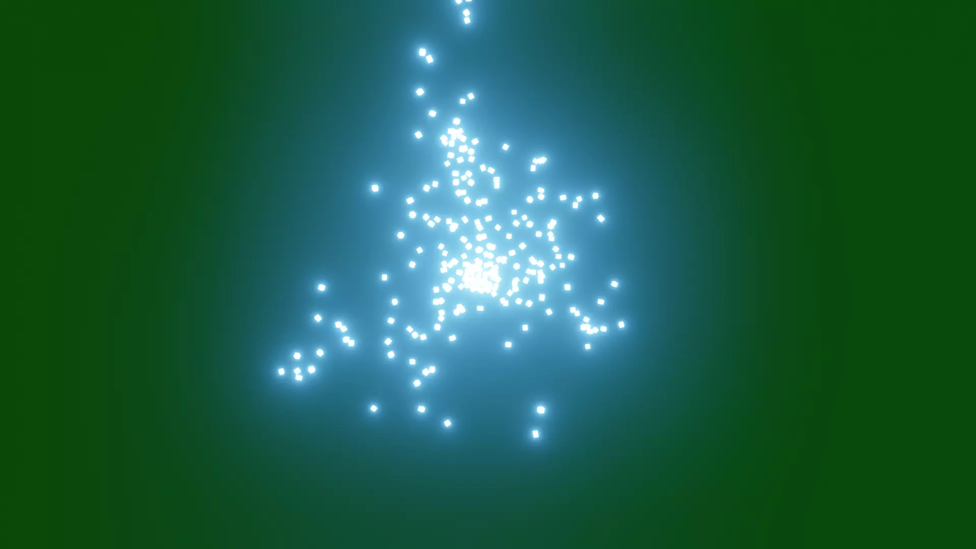 green screen 3d blue particles 3D model_0