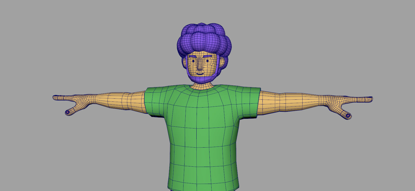 Cartoon Character adult man 3D model Low-poly 3D model_6