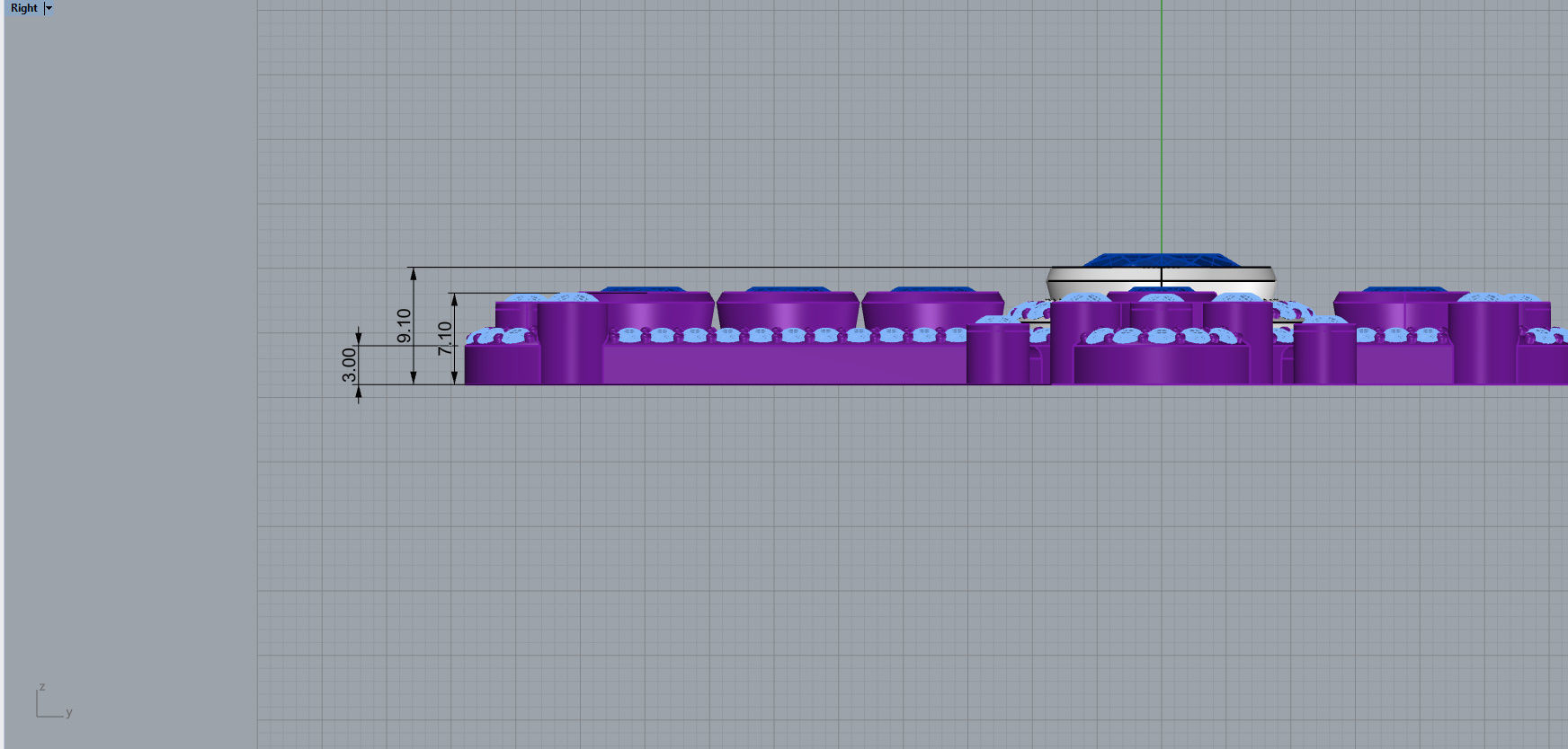 Luxury Cross Pendant With Gems 3D print model_9