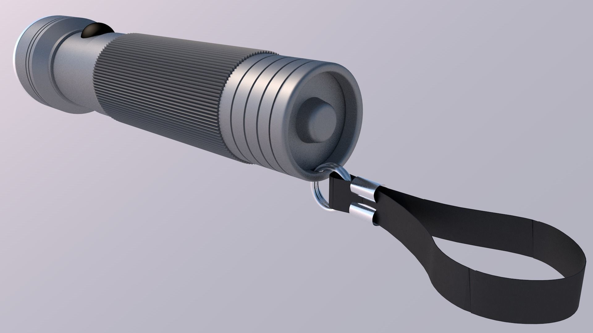 led flashlight Free 3D model_1