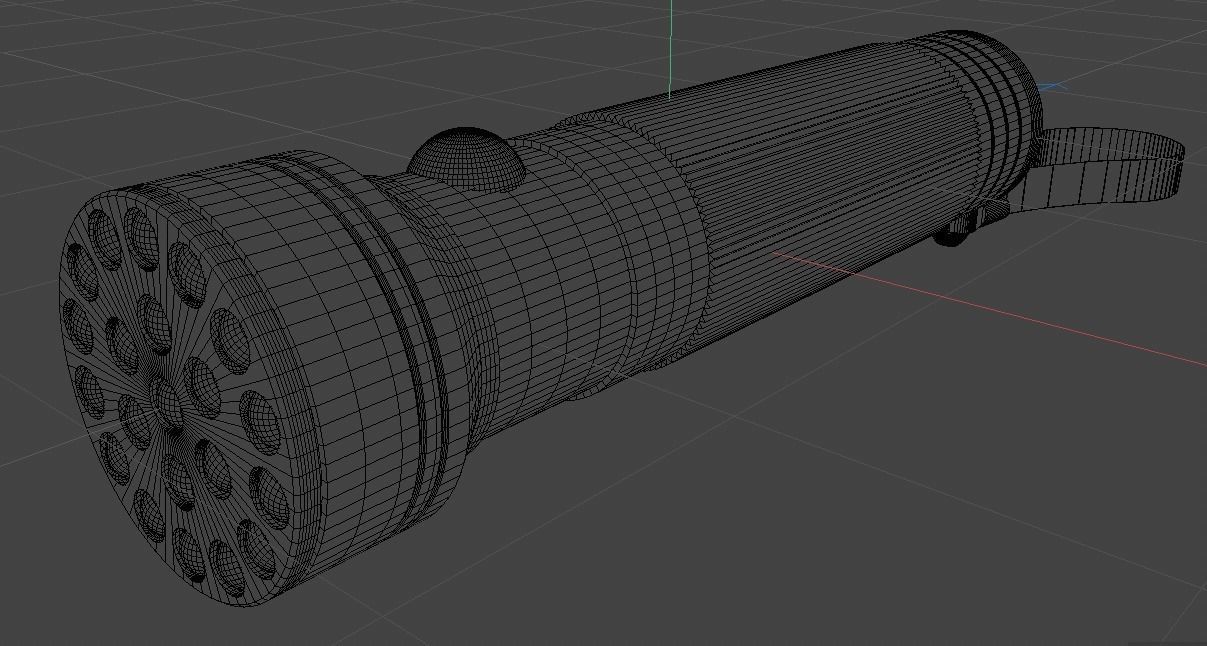 led flashlight Free 3D model_2